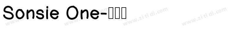 Sonsie One字体转换